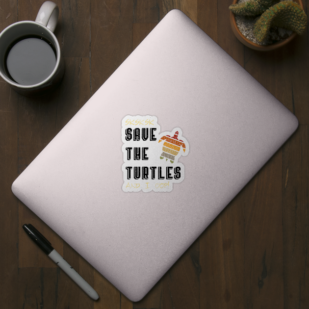 SKSKSK Save the Turtles And I Oop VSCO Girl Sticker Mug Gifts by gillys